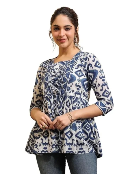 Printed Shirt Top